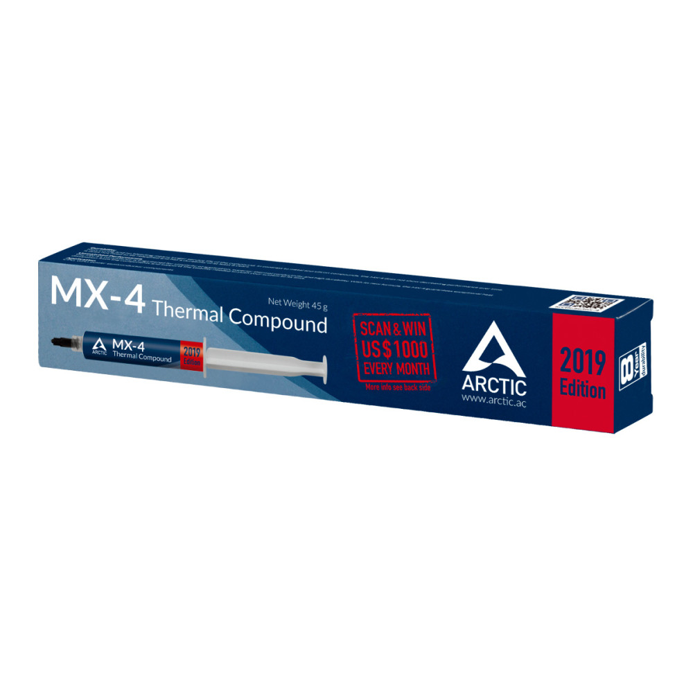 Produktbild för ARCTIC MX-4 kylflänsföreningar Termisk pasta 8,5 W/m-K 45 g