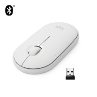 Produktbild för Logitech Pebble M350 datormöss Ambidextrous Trådlös RF + Bluetooth Optisk 1000 DPI