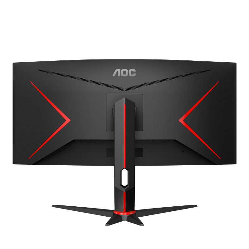Produktbild för AOC G2 CU34G2X/BK platta pc-skärmar 86,4 cm (34") 3440 x 1440 pixlar Quad HD LED Svart, Röd