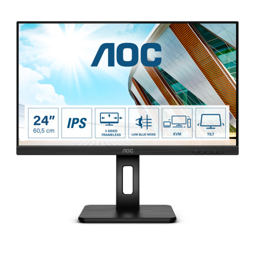AOC AOC P2 24P2C LED display 60,5 cm (23.8") 1920 x 1080 pixlar Full HD Svart