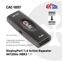 Produktbild för Club 3D CAC-1007 - repeater - DisplayPort