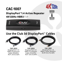 Produktbild för Club 3D CAC-1007 - repeater - DisplayPort