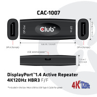 Produktbild för Club 3D CAC-1007 - repeater - DisplayPort