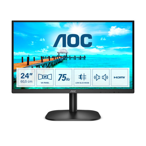 AOC AOC B2 24B2XDAM LED display 60,5 cm (23.8") 1920 x 1080 pixlar Full HD Svart