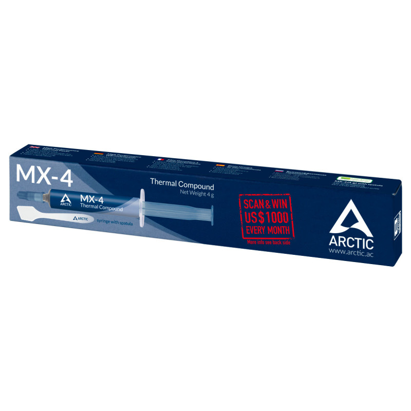 Produktbild för ARCTIC MX-4 kylflänsföreningar Termisk pasta 4 g