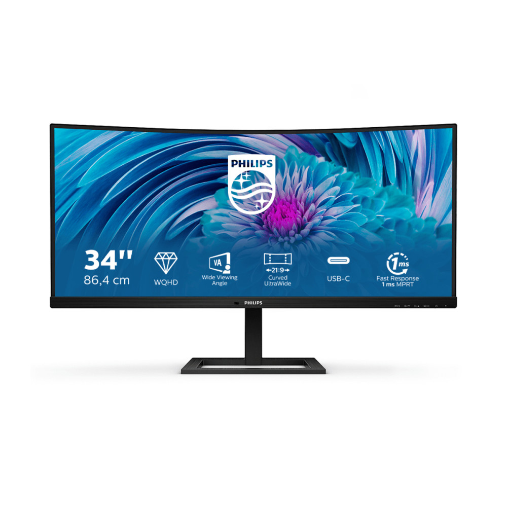 Produktbild för Philips E-line 346E2CUAE - LED-skärm - böjd - 34"