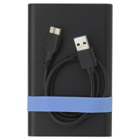 Miniatyr av produktbild för Verbatim Store'N'Go Enclosure Kit HDD- / SSD kabinett Svart, Blå 2.5"
