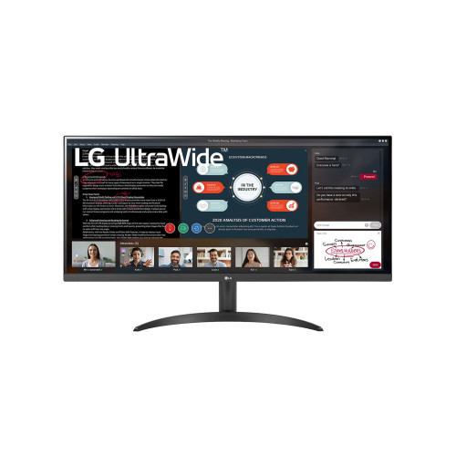 LG Electronics LG 34WP500-B platta pc-skärmar 86,4 cm (34") 2560 x 1080 pixlar UltraWide Full HD Svart