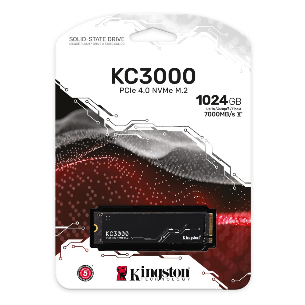 Produktbild för Kingston Technology KC3000 M.2 1,02 TB PCI Express 4.0 3D TLC NVMe
