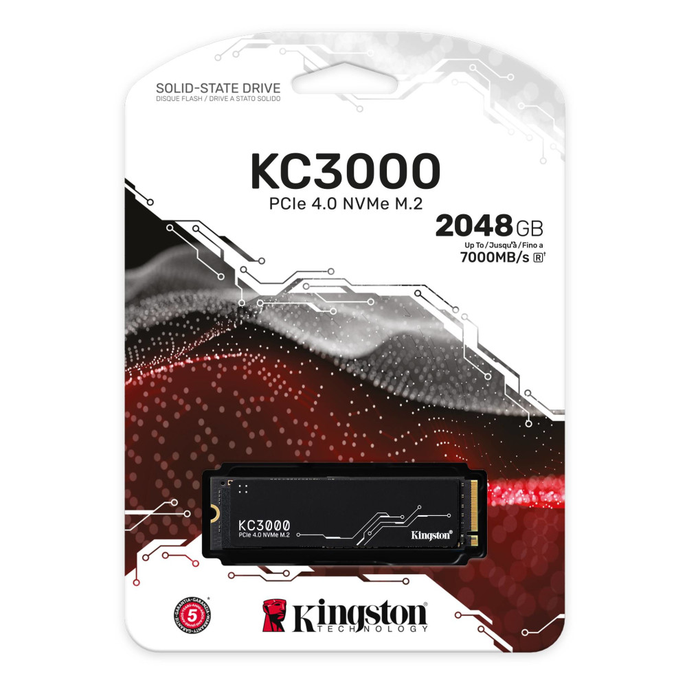 Produktbild för Kingston Technology KC3000 M.2 2,05 TB PCI Express 4.0 3D TLC NVMe