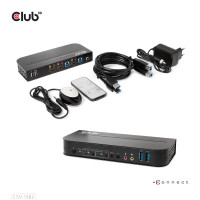Produktbild för CLUB3D CSV-1382 KVM-switchar Svart