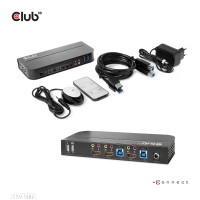 Produktbild för CLUB3D CSV-1382 KVM-switchar Svart