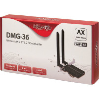 Produktbild för Inter-Tech DMG-36 Intern WLAN / Bluetooth 5400 Mbit/s