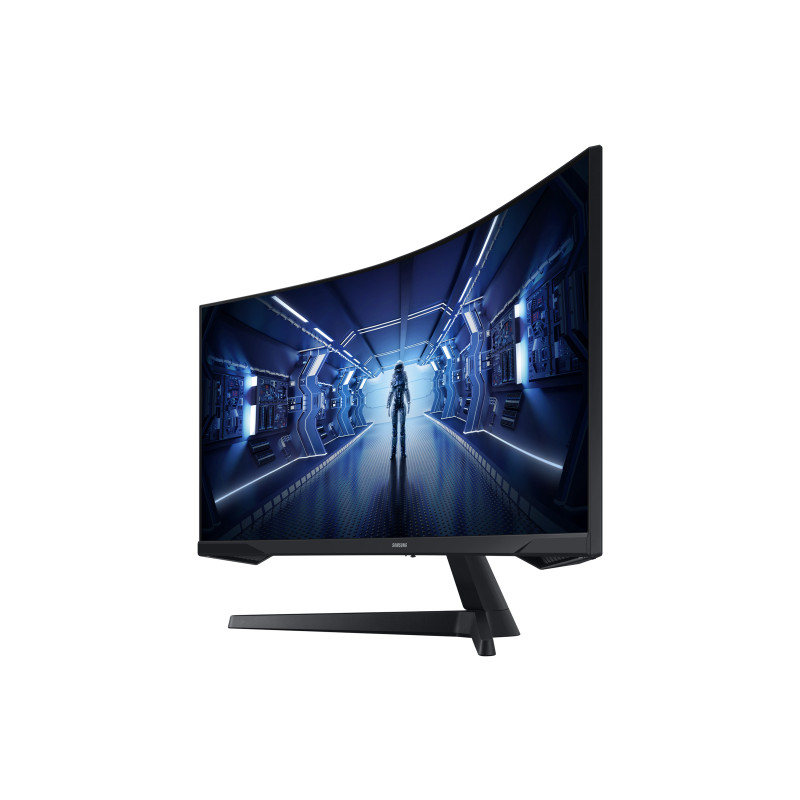 Produktbild för Samsung Odyssey C34G55TWWP platta pc-skärmar 86,4 cm (34") 3440 x 1440 pixlar UltraWide Dual Quad HD LED Svart