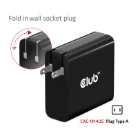 Produktbild för Club 3D strömadapter - GaN-teknik - 24 pin USB-C - 140 Watt