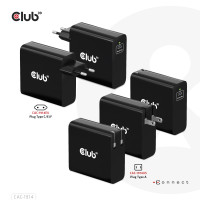 Produktbild för Club 3D strömadapter - GaN-teknik - 24 pin USB-C - 140 Watt