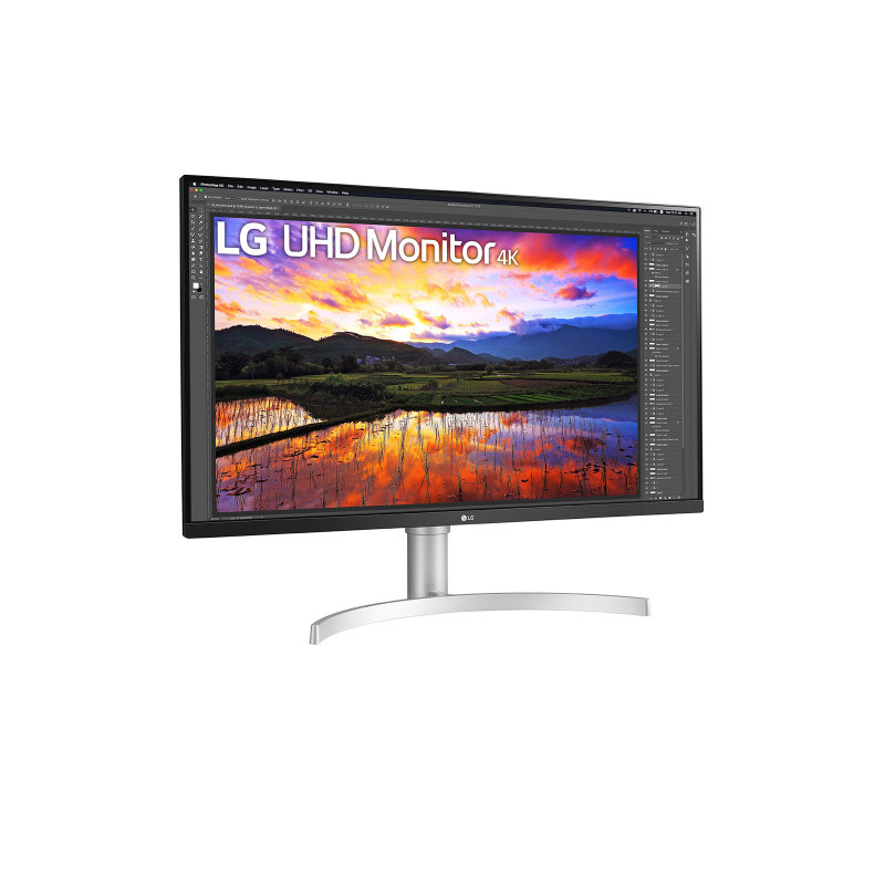 Produktbild för LG 32UN650P-W platta pc-skärmar 80 cm (31.5") 3840 x 2160 pixlar 4K Ultra HD LED Silver