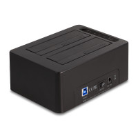 Produktbild för DeLOCK 64187 Hölje för lagringsenheter HDD- / SSD kabinett Svart 2.5/3.5"