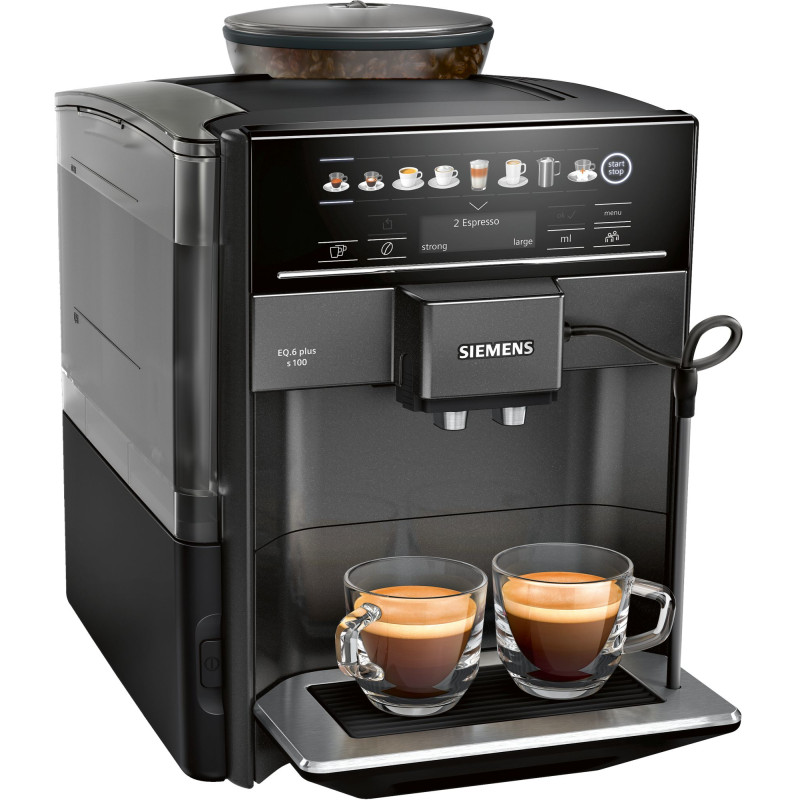 Produktbild för Siemens EQ.6 plus s100 Helautomatisk Espressomaskin 1,7 l