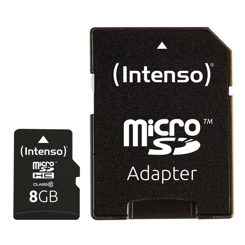 Produktbild för Intenso 8GB MicroSDHC Klass 10