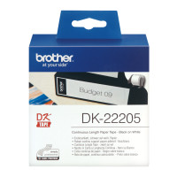 Produktbild för Brother DK-22205 etikett-tejp Svart på vitt