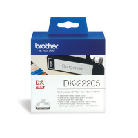Produktbild för Brother DK-22205 etikett-tejp Svart på vitt