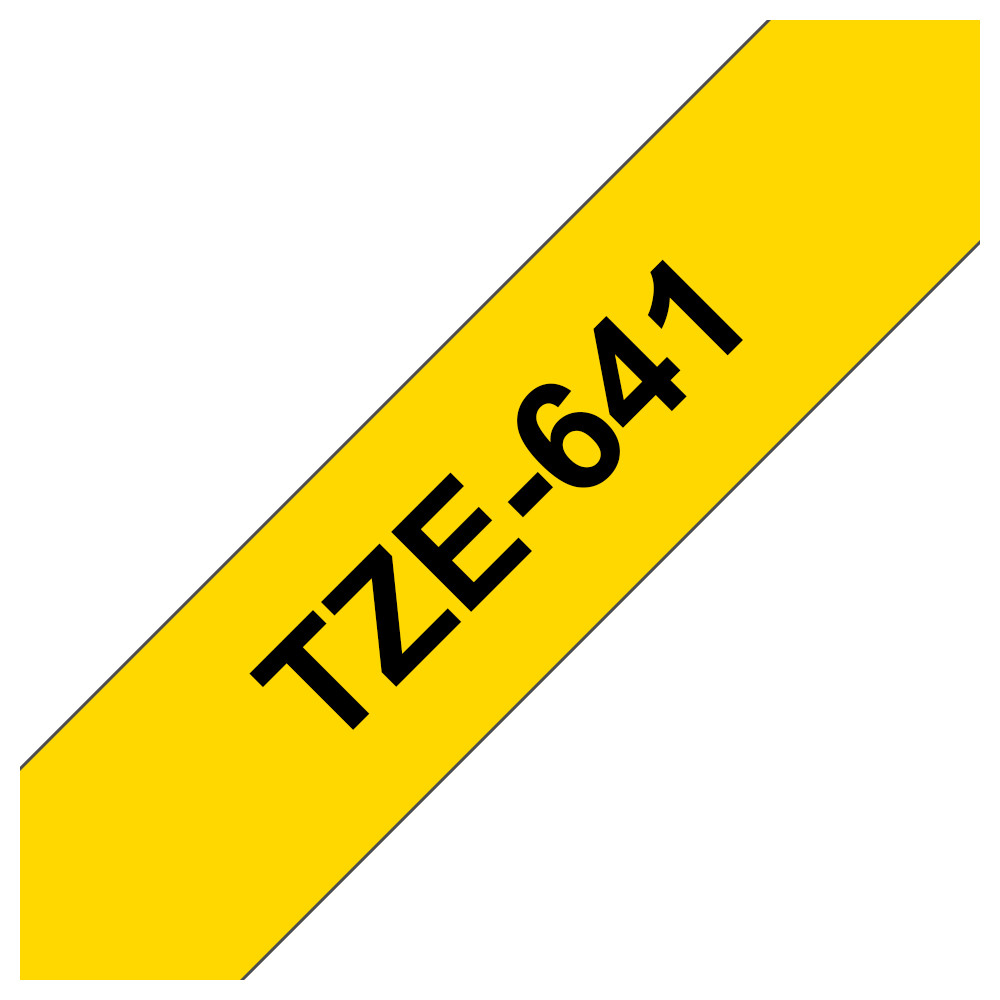 Produktbild för Brother TZE641 etikett-tejp Svart på gul TZe