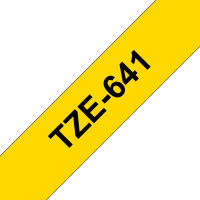 Produktbild för Brother TZE641 etikett-tejp Svart på gul TZe