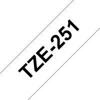 Produktbild för Brother TZE251 etikett-tejp Svart på vitt TZe