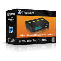 Produktbild för Trendnet TPE-TG80G nätverksswitchar Ohanterad Strömförsörjning via Ethernet (PoE) stöd Svart