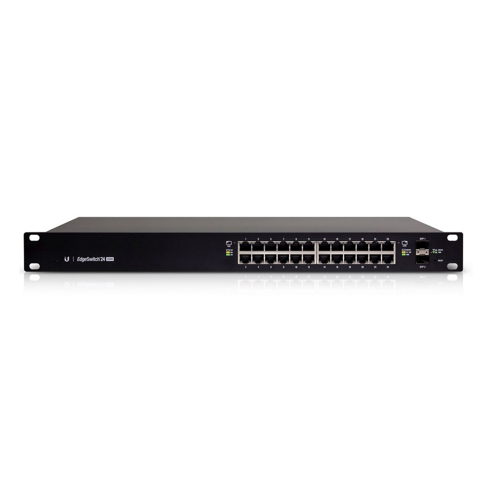 Produktbild för Ubiquiti ES-24-250W nätverksswitchar hanterad L2/L3 Gigabit Ethernet (10/100/1000) Strömförsörjning via Ethernet (PoE) stöd 1U Svart