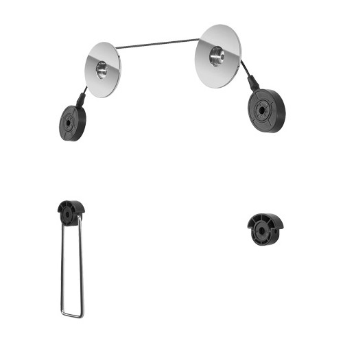 Goobay Goobay TV EasyMount L 139,7 cm (55") Svart, Silver