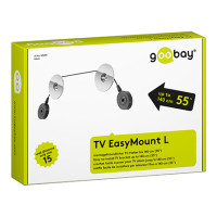 Produktbild för Goobay TV EasyMount L 139,7 cm (55") Svart, Silver