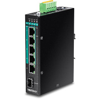 Miniatyr av produktbild för Trendnet TI-PG541i hanterad L2+ Gigabit Ethernet (10/100/1000) Strömförsörjning via Ethernet (PoE) stöd Svart
