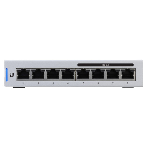 Ubiquiti Networks Ubiquiti UniFi Switch 8 hanterad Gigabit Ethernet (10/100/1000) Strömförsörjning via Ethernet (PoE) stöd Grå