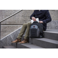 Produktbild för Wenger/SwissGear Synergy ryggsäckar Fritidsryggsäck Svart, Grå Polyester