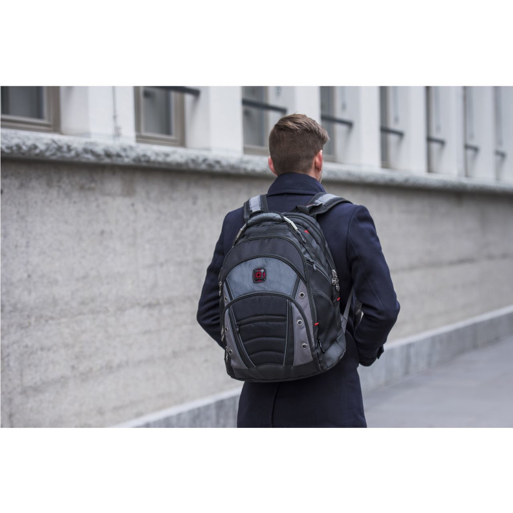 Produktbild för Wenger/SwissGear Synergy ryggsäckar Fritidsryggsäck Svart, Grå Polyester