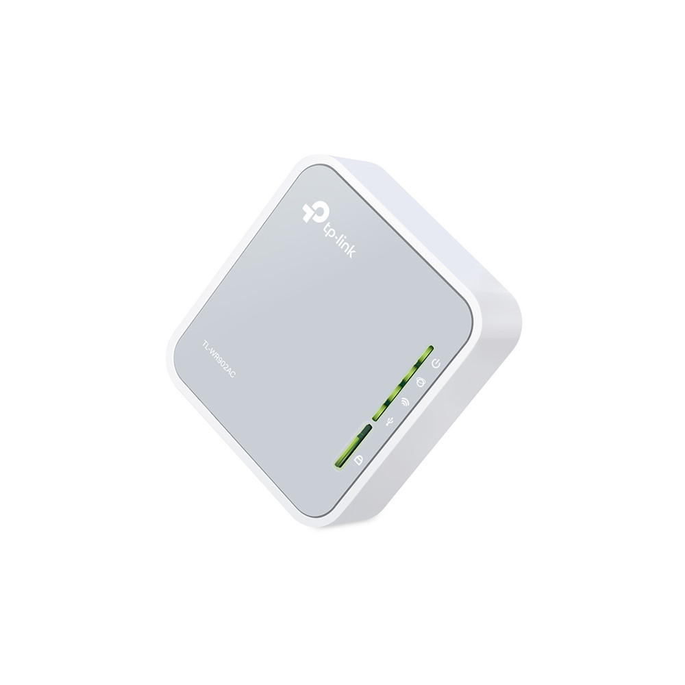 Produktbild för TP-Link TL-WR902AC trådlös router Snabb Ethernet Dual-band (2,4 GHz / 5 GHz) 4G Vit