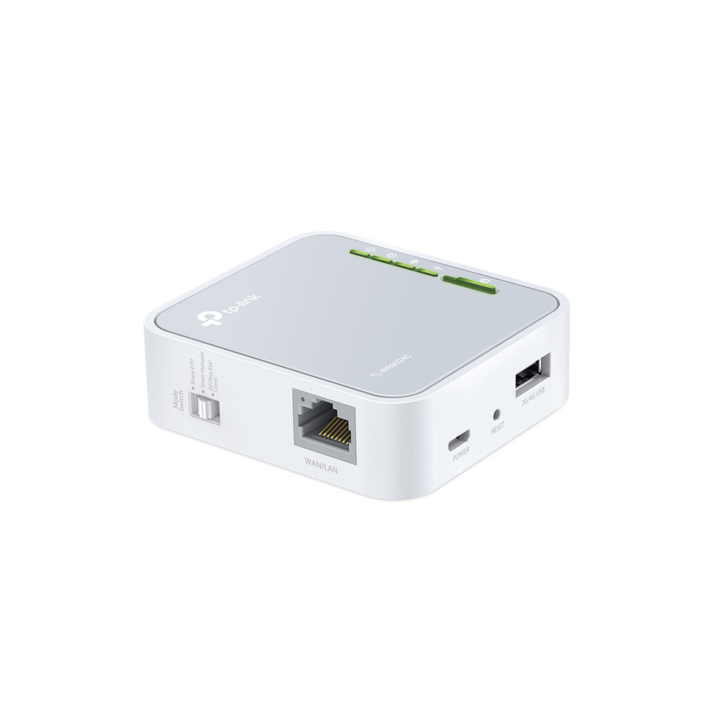 Produktbild för TP-Link TL-WR902AC trådlös router Snabb Ethernet Dual-band (2,4 GHz / 5 GHz) 4G Vit