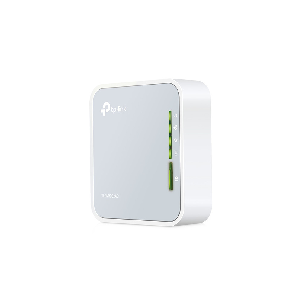 Produktbild för TP-Link TL-WR902AC trådlös router Snabb Ethernet Dual-band (2,4 GHz / 5 GHz) 4G Vit