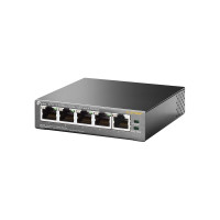 Produktbild för TP-Link TL-SF1005P nätverksswitchar Ohanterad Fast Ethernet (10/100) Strömförsörjning via Ethernet (PoE) stöd Svart