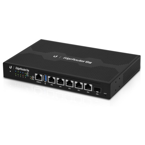 Ubiquiti Networks Ubiquiti EdgeRouter 6P kabelansluten router Gigabit Ethernet Svart
