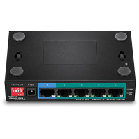 Produktbild för Trendnet TPE-LG50 nätverksswitchar Ohanterad Gigabit Ethernet (10/100/1000) Strömförsörjning via Ethernet (PoE) stöd Svart