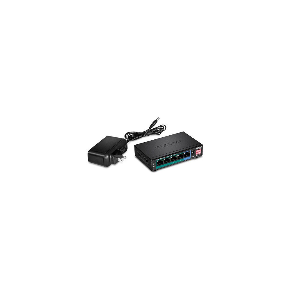 Produktbild för Trendnet TPE-LG50 nätverksswitchar Ohanterad Gigabit Ethernet (10/100/1000) Strömförsörjning via Ethernet (PoE) stöd Svart