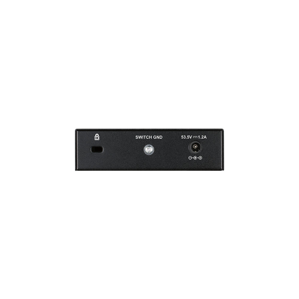 Produktbild för D-Link DGS-1005P Ohanterad L2 Gigabit Ethernet (10/100/1000) Strömförsörjning via Ethernet (PoE) stöd Svart