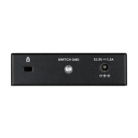 Produktbild för D-Link DGS-1005P Ohanterad L2 Gigabit Ethernet (10/100/1000) Strömförsörjning via Ethernet (PoE) stöd Svart