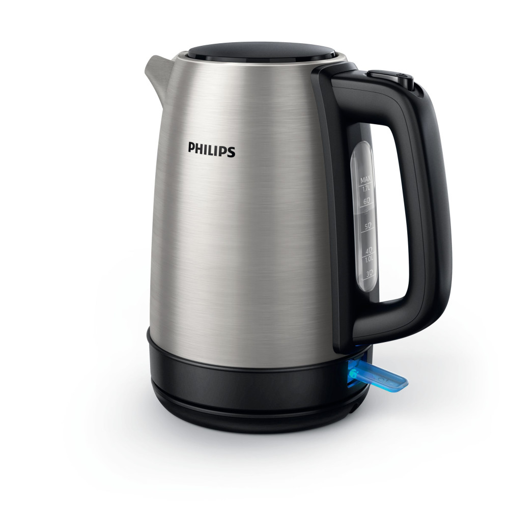 Produktbild för Philips Daily Collection HD9350/91 vattenkokare 1,7 l 2200 W Svart, Rostfritt stål