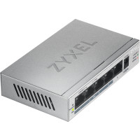 Miniatyr av produktbild för Zyxel GS1005HP Ohanterad Gigabit Ethernet (10/100/1000) Strömförsörjning via Ethernet (PoE) stöd Silver