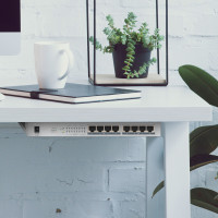 Produktbild för Zyxel GS1008HP Ohanterad Gigabit Ethernet (10/100/1000) Strömförsörjning via Ethernet (PoE) stöd Grå
