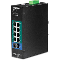 Produktbild för Trendnet TI-PG102I nätverksswitchar hanterad L2 Gigabit Ethernet (10/100/1000) Strömförsörjning via Ethernet (PoE) stöd Svart